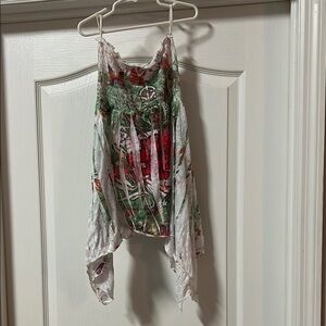 Floral Asymmetrical Tank Top